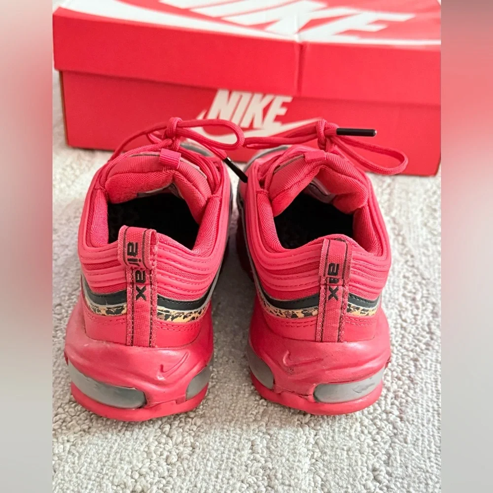 Nike Airmax 97 - Red/ Leopard Print Insole - Picture 4 of 7